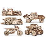 EWA Eco-Wood-Art Vehicles Set 3D Wooden STEM Construction Kit, 364 Pieces/Set (AVRAV0523410)