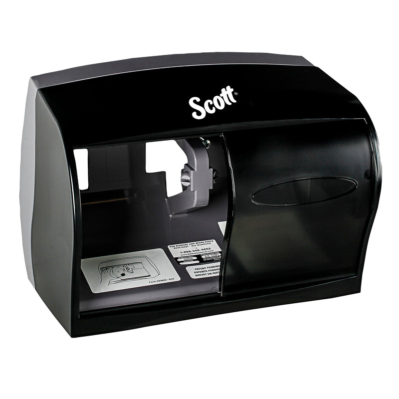 Scott Essential Coreless Toilet Paper Dispenser, Black (09604)