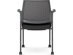 HON Cipher Fabric/Mesh Guest Chair, Black/Charcoal (HCFRG.F.H.IC.CU10.TC00.S.P7A)