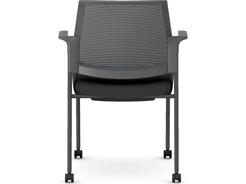 HON Cipher Fabric/Mesh Guest Chair, Black/Charcoal (HCFRG.F.H.IC.CU10.TC00.S.P7A)