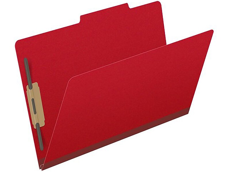 Medical Arts Press Pressboard Classification Folder, 2" Expansion, Legal Size, Deep Red, 25/Box (DV-T52-02-3DRD)