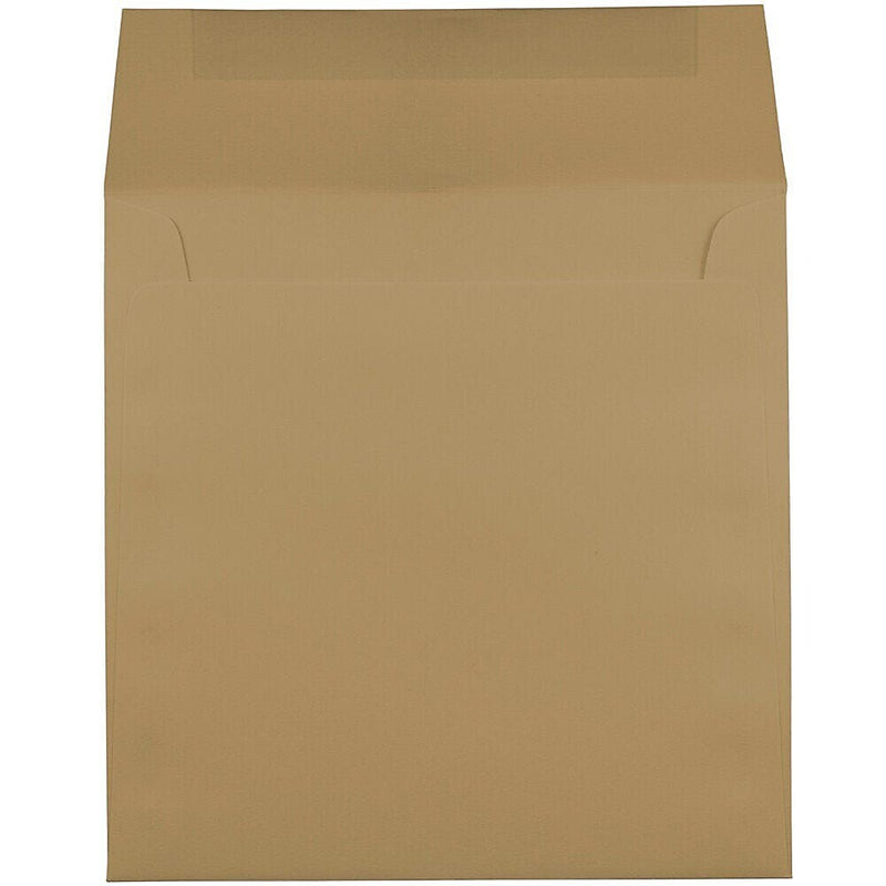 JAM Paper Invitation Envelope 6 1/2" x 6 1/2", Chocolate Brown, 100/Pack (227912746d)