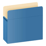 Pendaflex Color File Pocket, 3 1/2" Expansion, Letter Size, Blue (1524E BLU)
