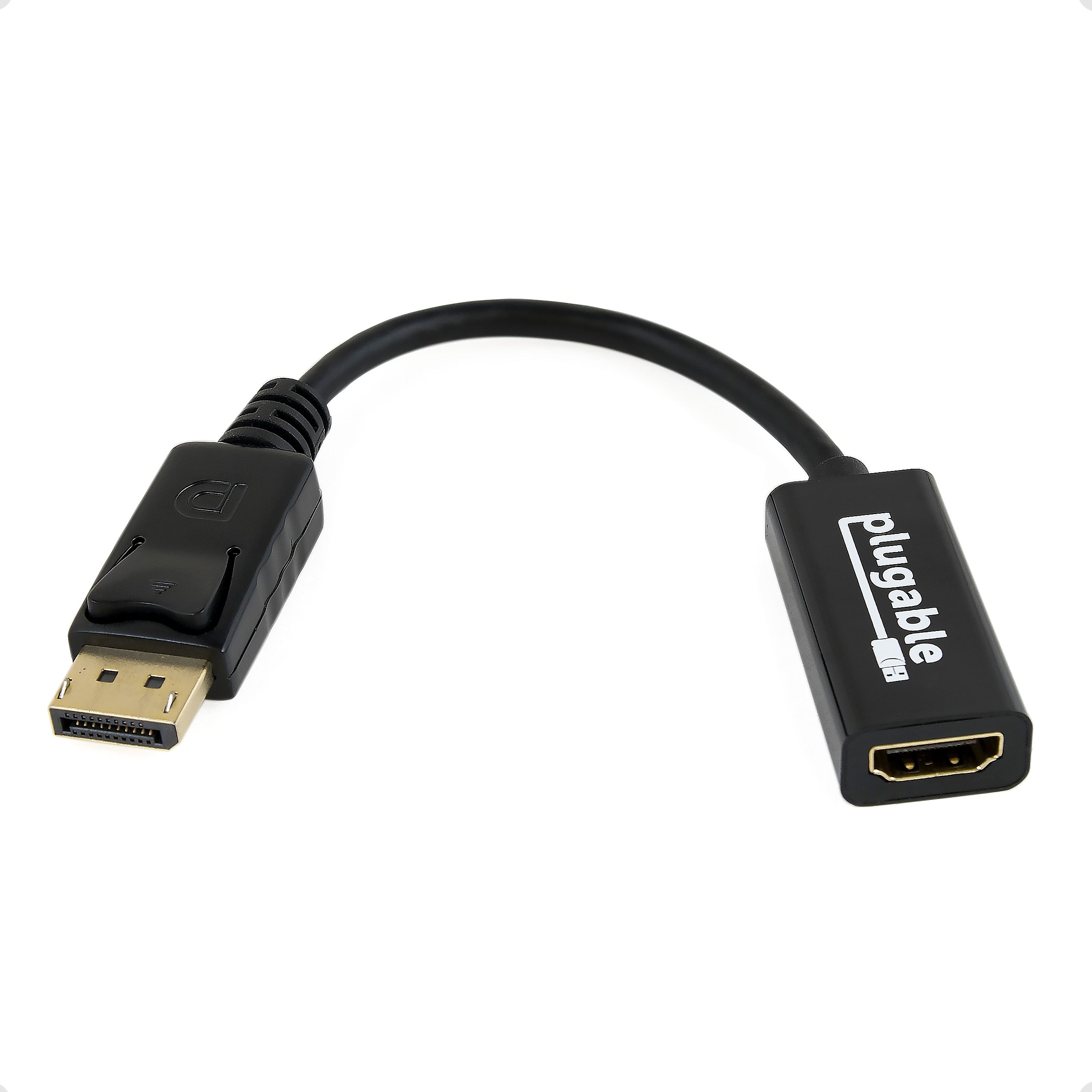 Plugable Display Port to HDMI Adapter, Male to Female, Black (DPM-HDMIF)
