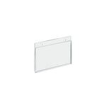 Azar Sign Holder, 5" x 4.25", Horizontal, Wall Mounted, Clear, Acrylic, 10/Pack (162725)