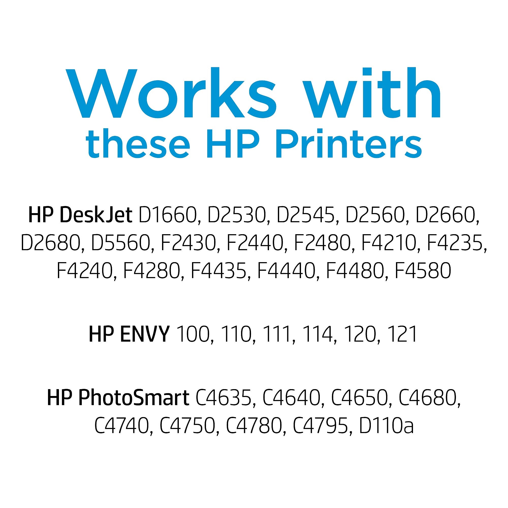 HP 60XL Black High Yield Ink Cartridge, Prints Up to 600 Pages (CC641WN#140)