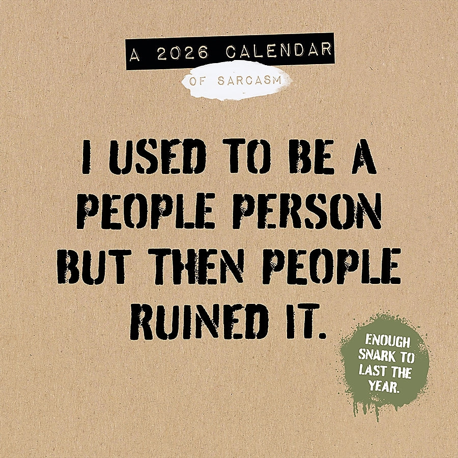2026 TF Publishing Of Sarcasm 12" x 12" Monthly Wall Calendar (26-1100)