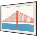 Samsung Frame Customizable Bezel Compatible with 55" Frame TV (VG-SCFA55BWBZA)