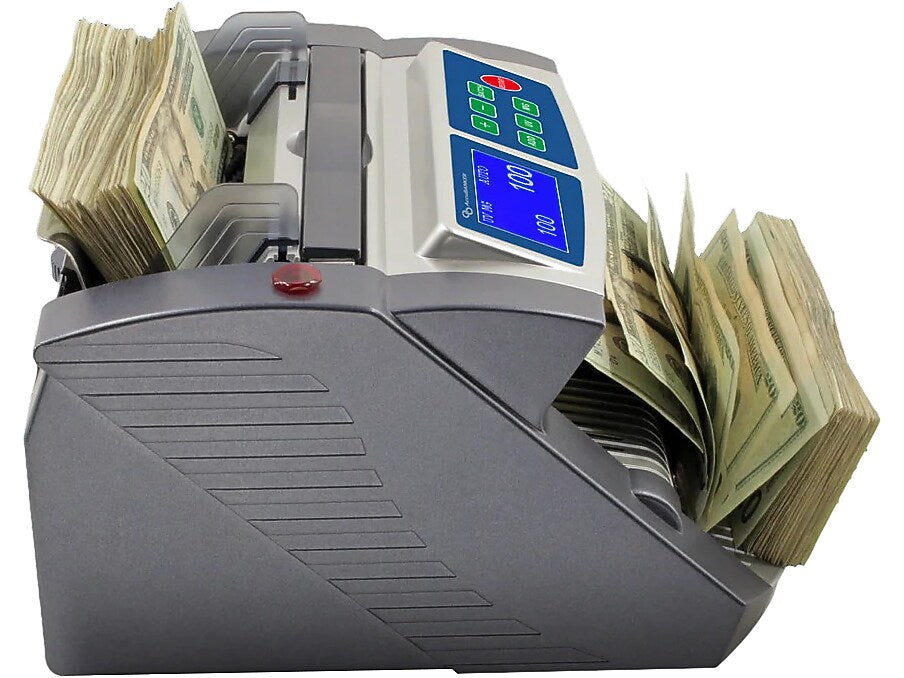 AccuBANKER Retail-Grade Bill Counter, Gray/White (AB1100)