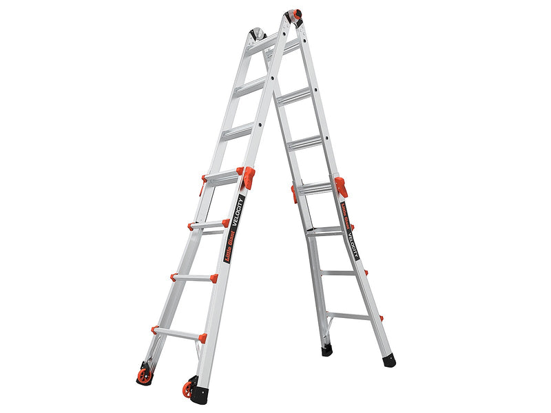 Little Giant Ladders Velocity 4.58' Aluminum Extension Ladder, 300 lb. Capacity (15417-001)