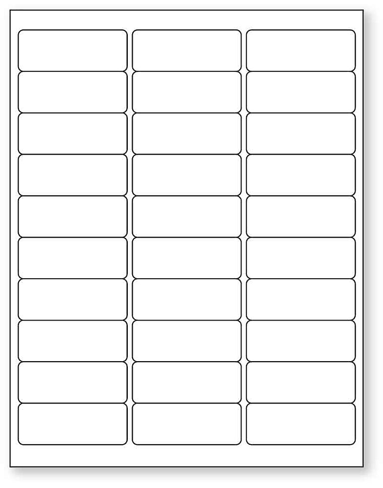 Laser Printer Label, 2 5/8" x 1"