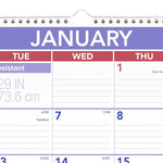 2026 AT-A-GLANCE 22" x 29" Two-Month Wall Calendar, White/Purple (PM9-28-26)