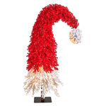 Nearly Natural 9-ft Holiday Red Santa Hat Christmas Tree with 600 LED Lights and 1992 Bendable Branches (T3275)