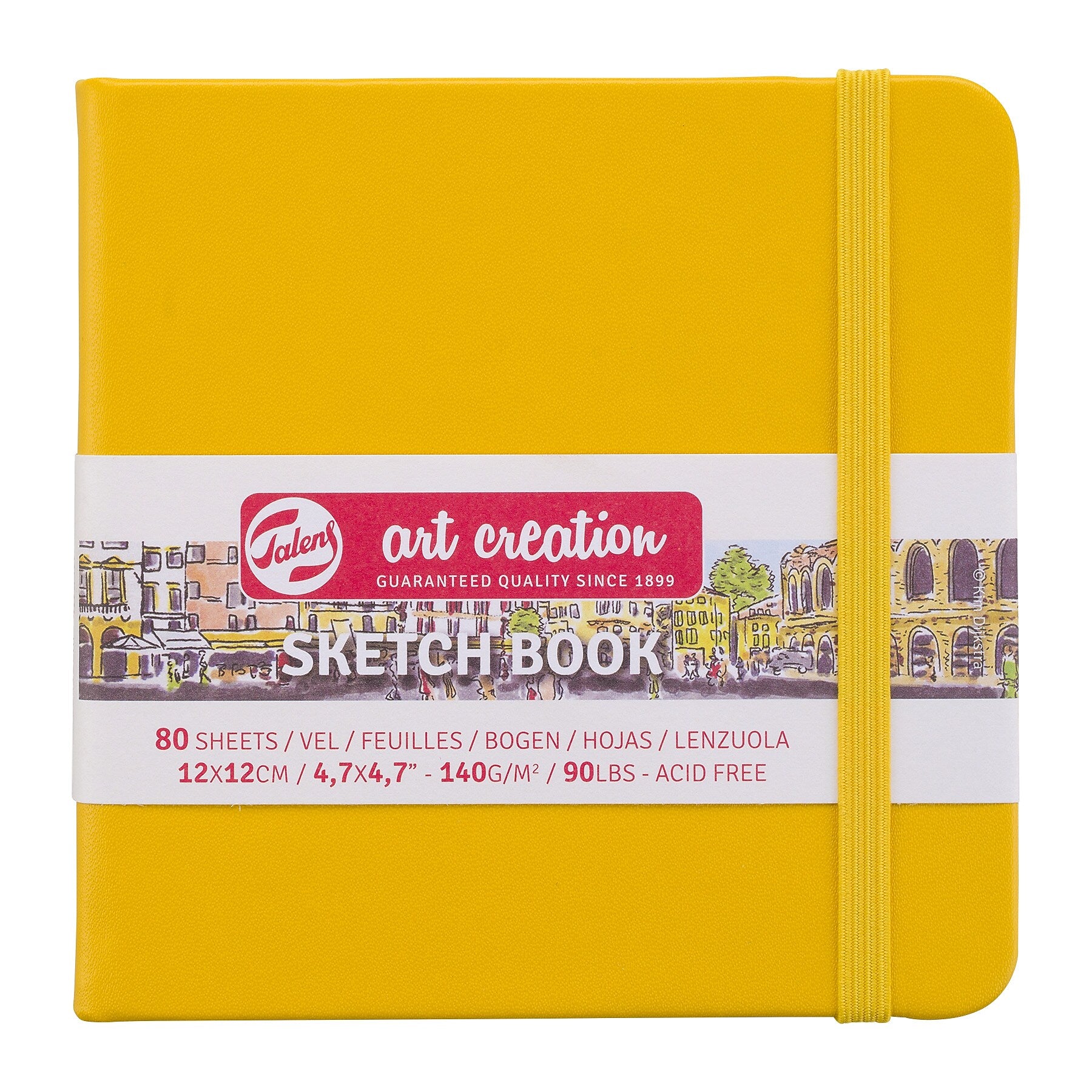 Talens Art Creation 4.7" x 4.7" Sketch Book, 80 Sheets/Book, 5/Bundle (TLN9314114M-5)