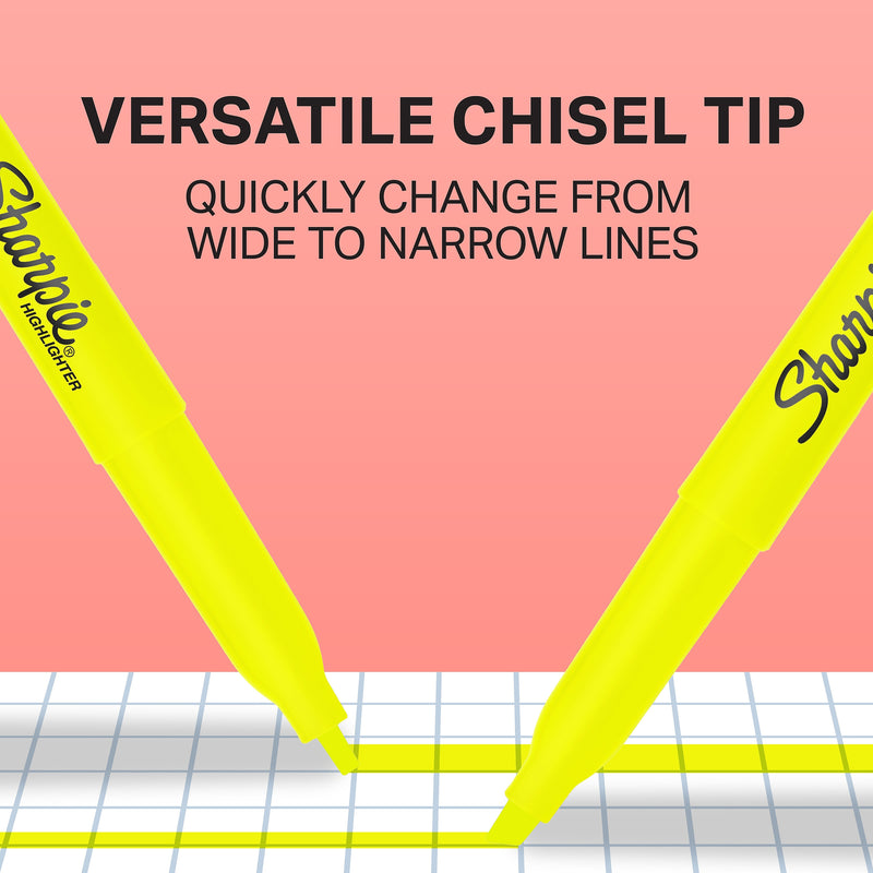 Sharpie Stick Highlighter, Chisel Tip, Assorted, 36/Pack (2133497)