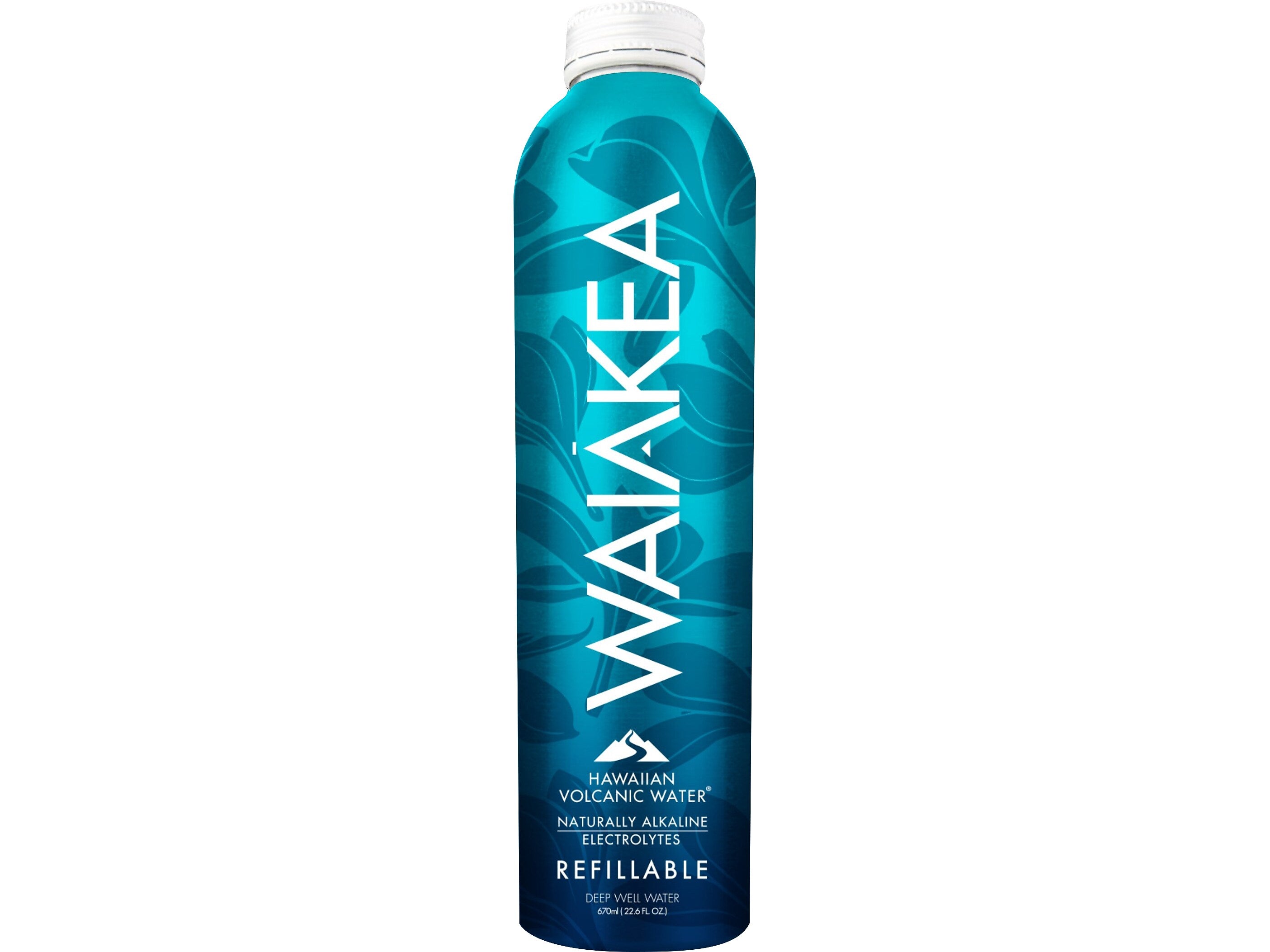 Waiakea Hawaiian Volcanic Water, 22.6 oz., 12 Bottles/Carton (856001)