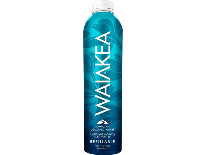 Waiakea Hawaiian Volcanic Water, 22.6 oz., 12 Bottles/Carton (856001)