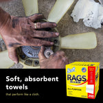 Scot Rags in a Box, 9" x 12", White, 200 Sheets/Box, 8 Boxes/Carton (75260)