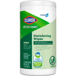 Clorox EcoClean Disinfecting Wipes, 75 Wipes/Container (60605)
