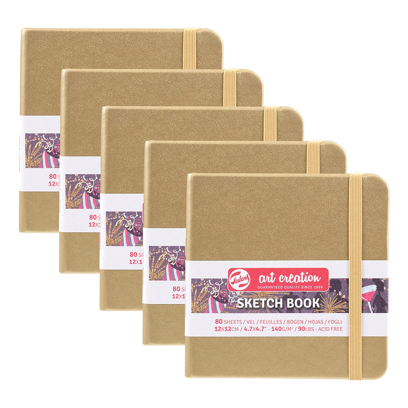 Talens Art Creation 4.7" x 4.7" Sketch Book, 80 Sheets/Book, 5/Bundle (TLN9314144M-5)