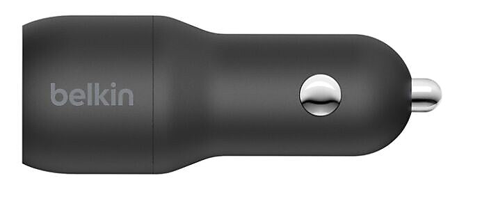 Belkin BOOST CHARGE Dual USB-A Car Charger 24W Black (CCB001BTBK)
