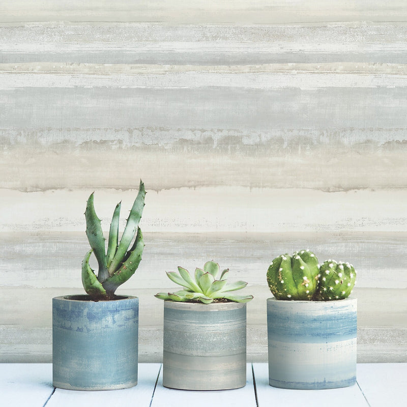 York Wallcoverings Watercolor Stripe Peel and Stick Wallpaper (RMK9062WP)