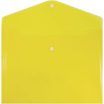 JAM Paper Premium Plastic Document File, Letter, Yellow, 3/Pack (218S0YEX3)