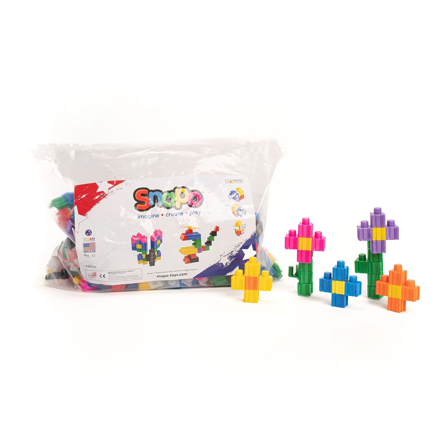 Snapo Building Blocks Epic Builder's Kit, 550 Pieces/Set (SNP16550)