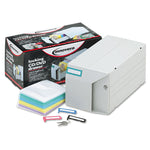 Cd/dvd Storage Drawer, Holds 150 Discs, Light Gray