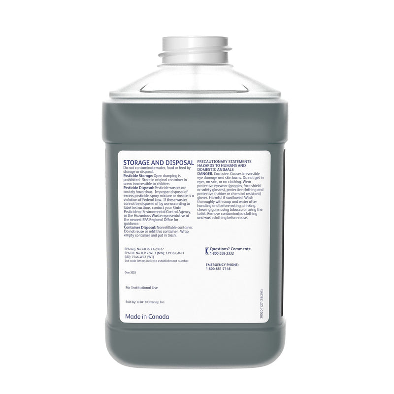 Crew Non Acid SC Disinfectant for Diversey J-Fill, Floral, 2.5 L / 2.64 U.S. Qt., 2/Carton (5546264)