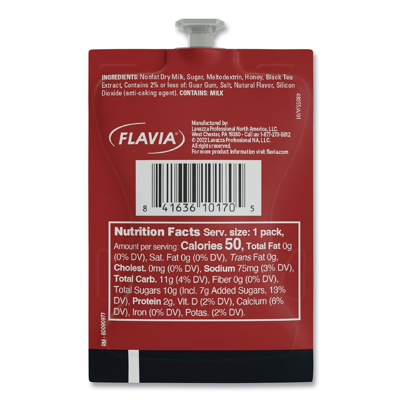 FLAVIA The Bright Tea Co. Chai Tea Latte Freshpack, Chai Latte, 0.5 oz Pouch, 72/Carton
