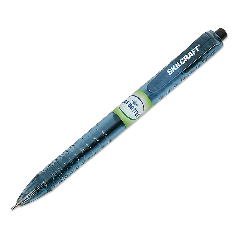 AbilityOne Skilcraft Retractable Ballpoint Pen, Medium Point, Black Ink, Dozen (NSN6827164)