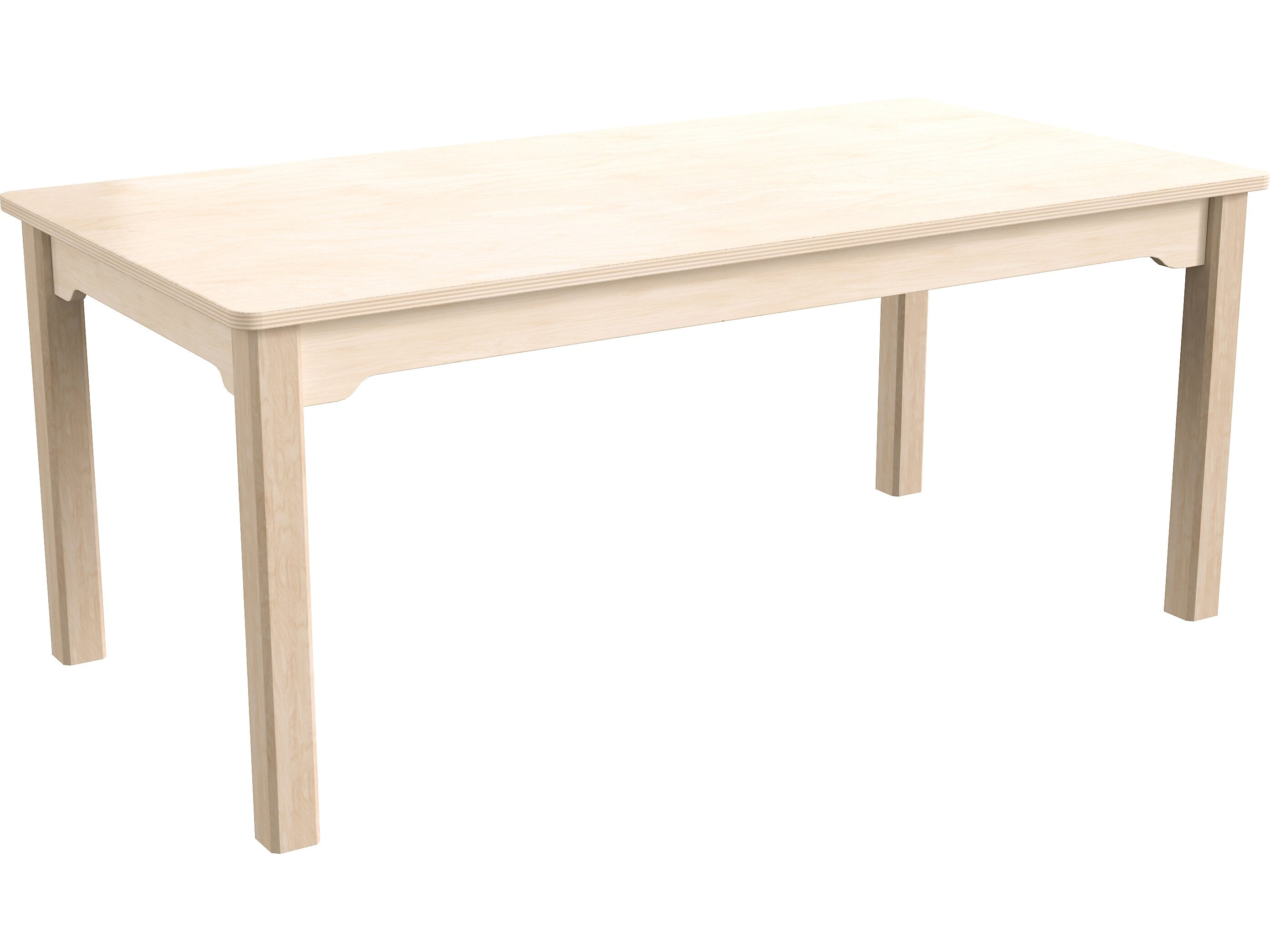 Flash Furniture Bright Beginnings Hercules Rectangular Table, 47.25" x 23.5", Beech (MK-ME088011-GG)