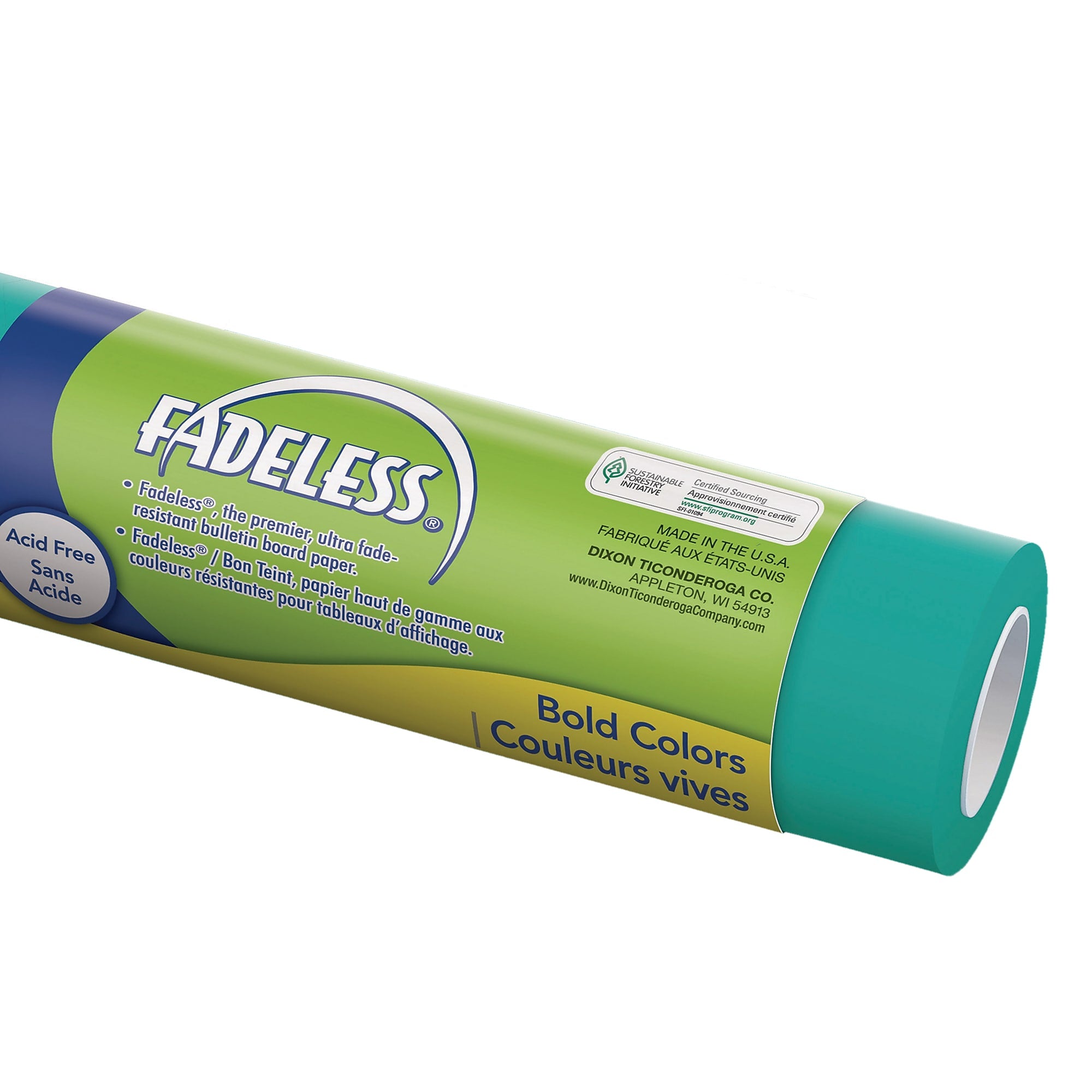 Pacon® Fadeless® 48" x 12' Ultra Fade-Resistant Bulletin Board Paper, Teal, 4/Pk