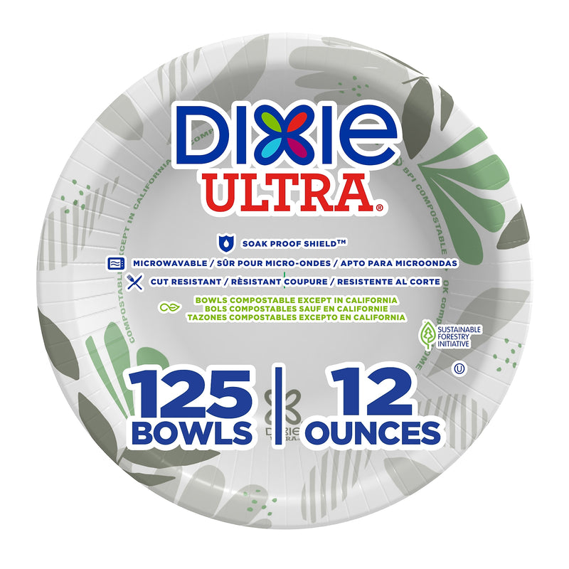 Dixie Ultra Pathways Paper Bowl, 12 oz., Multicolored, 125 Bowls/Pack (SXB12WS)