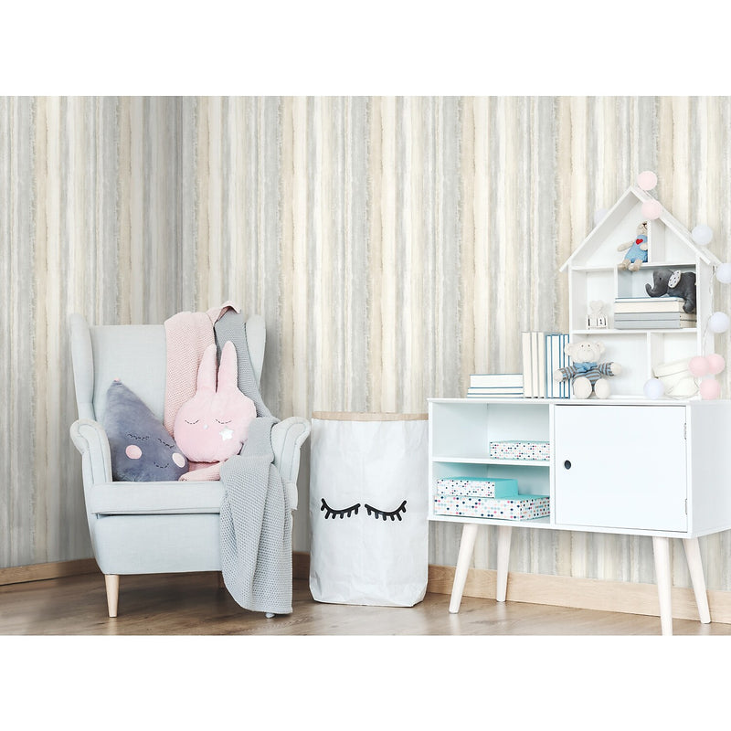 York Wallcoverings Watercolor Stripe Peel and Stick Wallpaper (RMK9062WP)