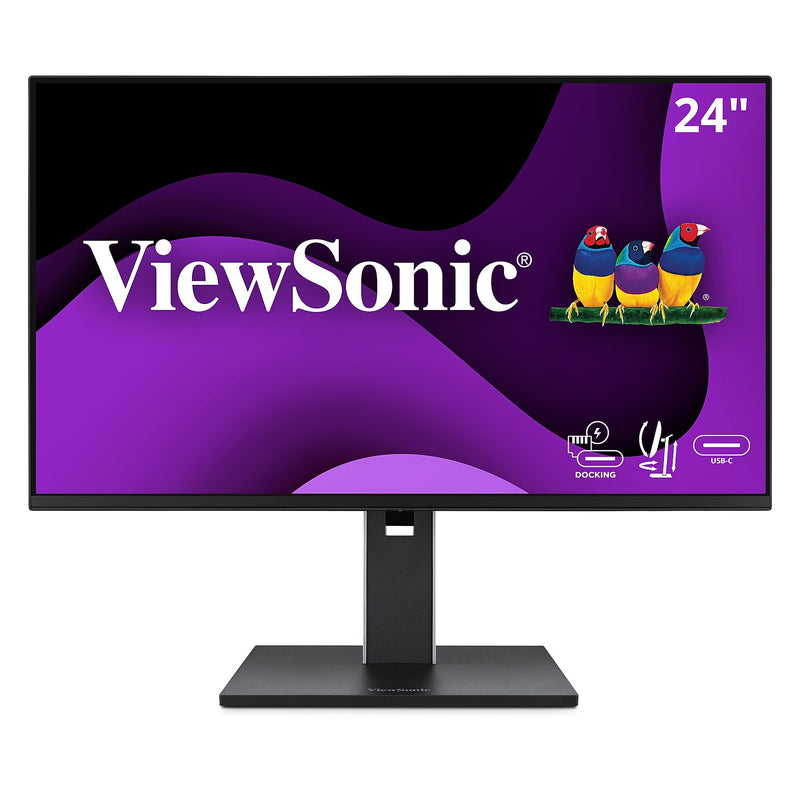 ViewSonic Ergonomic 24'' 1080p 100Hz FHD LCD Monitor, Black (VG2458)