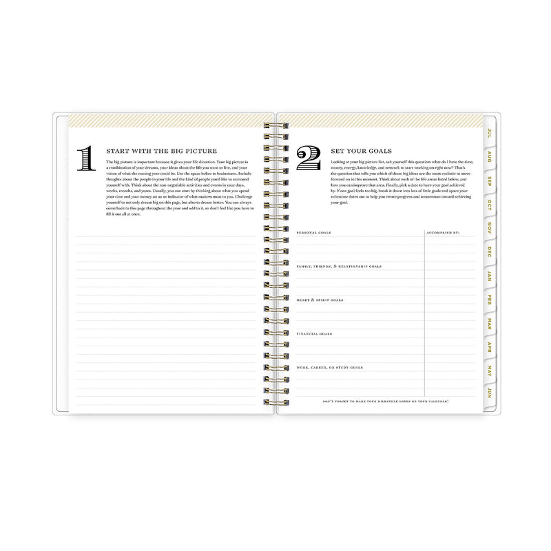 2025-2026 Day Designer for Blue Sky Climbing Floral 5.875" x 8.625" Academic Weekly & Monthly Planner (137884-A26)