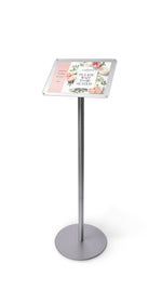 Staples Premium Sign Holder, 8.5" x 11", Silver Steel (ST17180/17180)