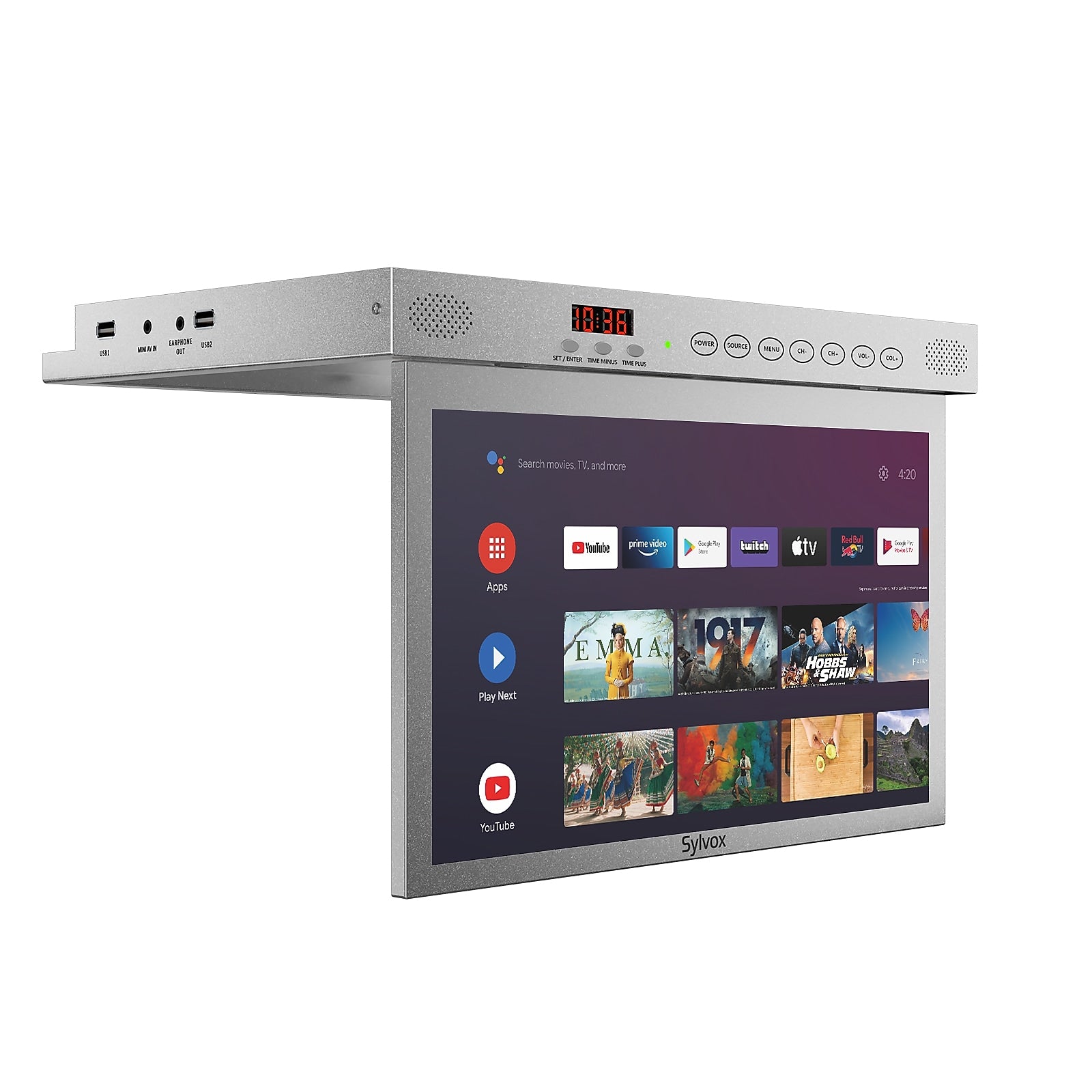 Sylvox Under Cabinet Kitchen TV 15.6" Google LED TV (KT16A0KGGA-S)