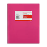 Staples Matte 2-Pocket Plastic Portfolio Folder with Fasteners, Pink (55480)