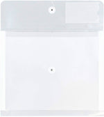 JAM Paper Premium Plastic Filing Envelope, Letter, Clear, 3/Pack (JSF228X3)