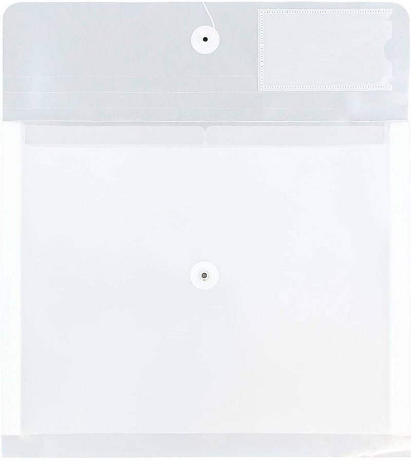 JAM Paper Premium Plastic Filing Envelope, Letter, Clear, 3/Pack (JSF228X3)