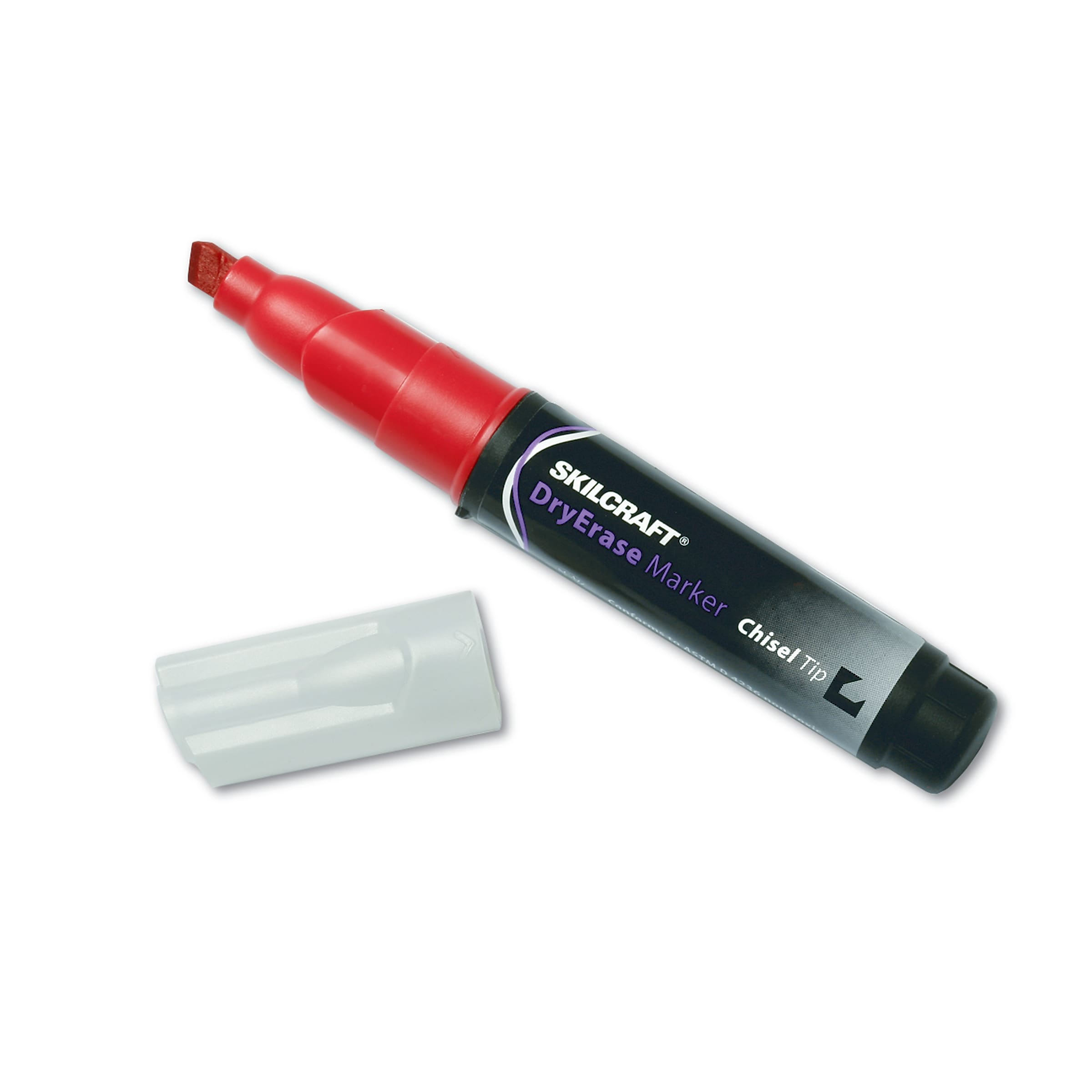 AbilityOne Marker, Dry Erase, Red (7520015105661)