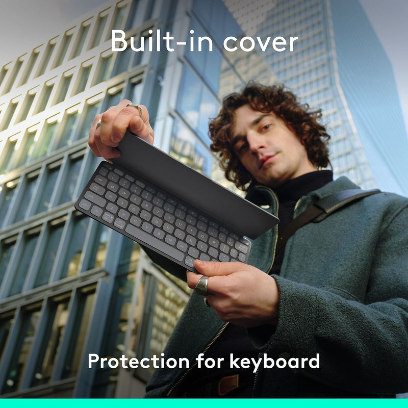 Logitech Keys-To-Go 2 Wireless Keyboard, Graphite (920-012867)