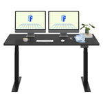 FlexiSpot E7 Commercial 60''W Electric Rectangular Adjustable Standing Desk, Black (E7BCOM6030-B)