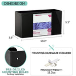 Viva Comfort Glove Dispenser, Black, 2/Pack (ADI902-01-BLK-MK-2PK)
