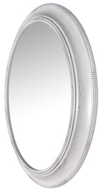 Infinity Instruments Sonore Decorative Wall Mirror, White Plastic, 30" (15370WH)