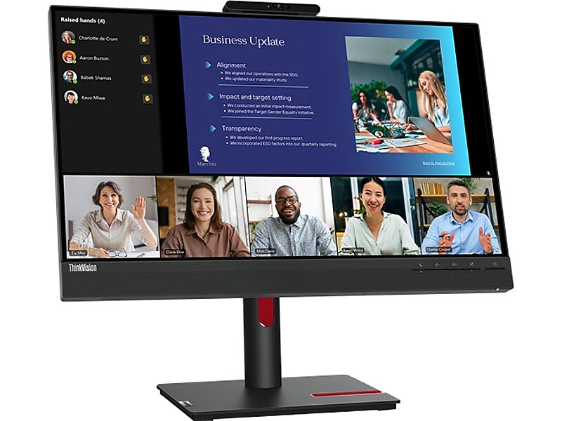 Lenovo ThinkVision T24v-30 23.8" 75 Hz LED  Monitor, Black (63D8MAR3US)