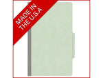 Medical Arts Press Pressboard Classification Folder, 1 Divider, 2" Expansion, Legal Size, Pale Green, 10/Box (DV-T52-14-3PGN)